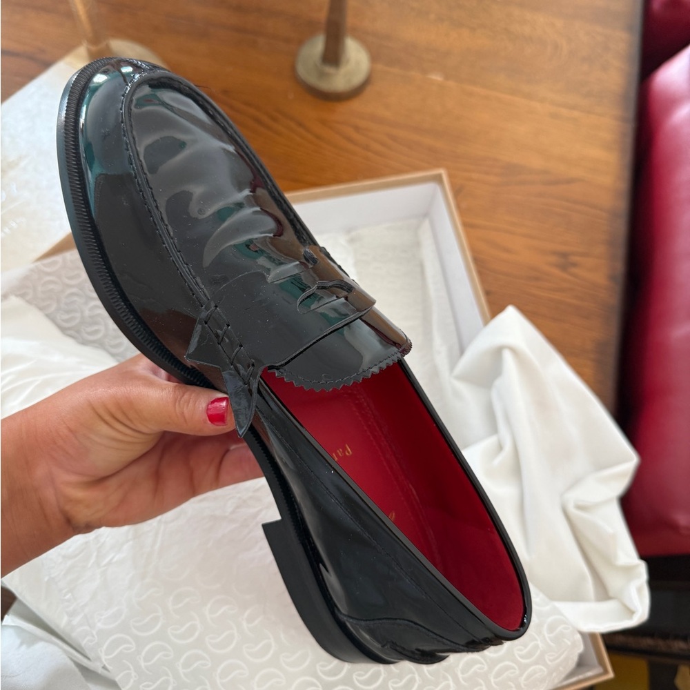 Men's Black Leather Loafers